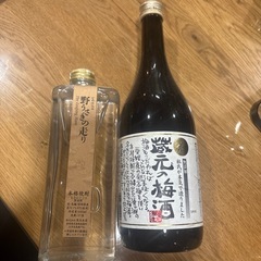 米焼酎600ミリ 梅酒720ミリ 2本セットで4000円の画像
