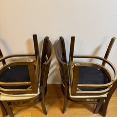 【2/25まで】【取引中】無料・ダイニングチェア　椅子　4脚セットの画像
