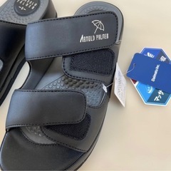 アーノルドパーマー サンダル ブラック　 Sサイズの画像