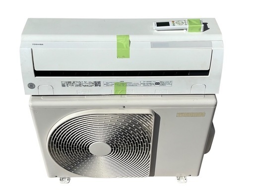 東芝 ルームエアコン 2021年 2.8kw ～12畳 大清快 プラズマ空清 標準モデル コンパクトタイプ RAS-H281P 爪折れあり