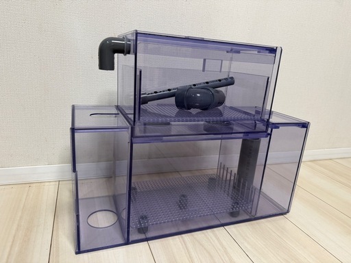 ぷぅ工房上部フィルター45cm水槽用引出し式ウールボックス付 (umi