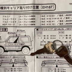 TERZO ルーフラック一式　ネット付きの画像