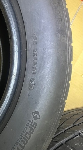 “Continental 255/55ZR18 夏タイヤ
 2本セット バリ溝 7.6mm 2023年製