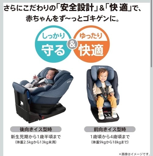 定価7〜8万円-ISOFIX アップリカ チャイルドシート 安全安心 現品確認可能です！ 