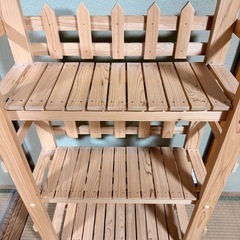 特注で作ってもらった日本に一つしかない木製ラック　　の画像