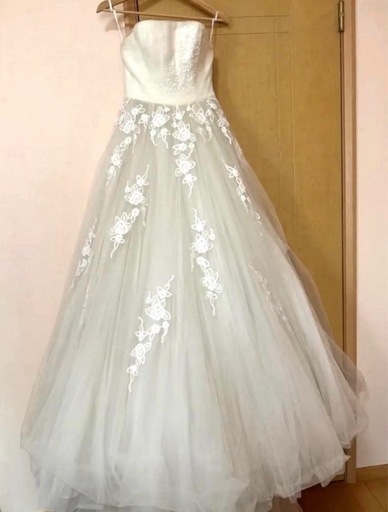 pronovias ウェディングドレス 白 チュール ドレス