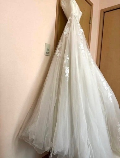 pronovias ウェディングドレス 白 チュール ドレス