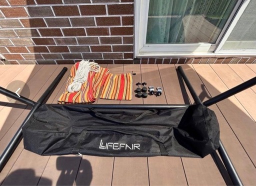 LifeFair ハンモック 自立式　ダブルサイズ 耐荷重300kg