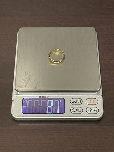 B18 金刻印 リング 指輪 アクセサリー 遺品整理 実家整理 ゴールド　貴金属 美品