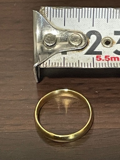 B18 金刻印 リング 指輪 アクセサリー 遺品整理 実家整理 ゴールド　貴金属 美品