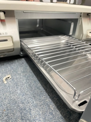 配送可能　保証付き　2021年製都市ガステーブルコンロ 片面焼き水なしグリル［2口 /左強火］ クリームベージュ RTE597BEL