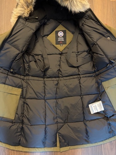 【極美品】カナダグース カーキ CANADA ダウンジャケット GOOSE XS ヴィクトリア コート S ヴィクトリアパーカ