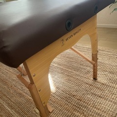 折りたたみリクライニングベッドVR-004ブラウンの画像