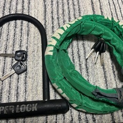 高機能フルフェイス &  チェーンロック & U字ロックの画像