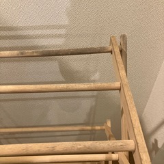 IKEA 木製物干しの画像