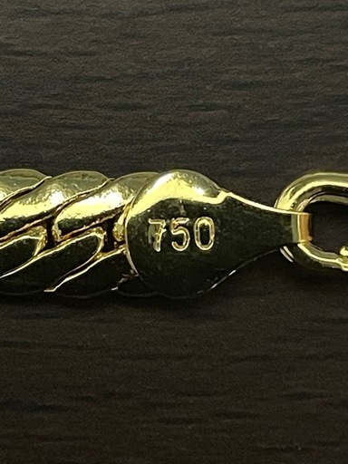 C18 金刻印 ネックレス チェーン アクセサリー 遺品整理 実家整理 ゴールド 貴金属 美品