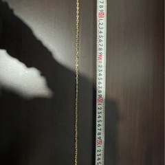 A 18 金 ネックレス チェーン アクセサリー 遺品整理 実家整理 ゴールド 貴金属 美品の画像