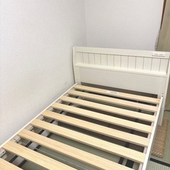 ニトリ・シングルベットフレーム【ホワイト】 (こまつな) 南福島の