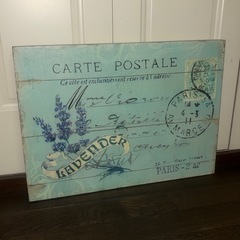 ヴィンテージ風　アートパネル・壁掛けの画像