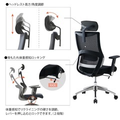 【未使用】【組み立て済】オフィスチェア、ゲーミングチェアの画像