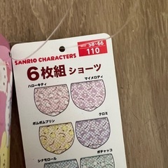 110センチ綿100ショーツセットの画像