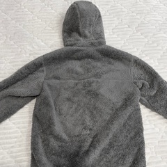 UNIQLO 防風ファーリーフリースフルジップパーカー　L グレーの画像