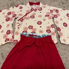 PUFF 2 KIDS　 袴上下　セパレート　 ひな祭り　110cm梅柄の画像