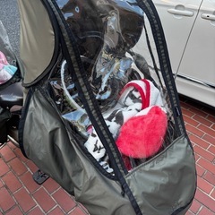美品！子乗せ自転車 レインカバー 前用の画像