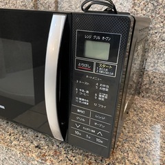 アイリスオーヤマ　オーブンレンジ　ブラックの画像