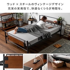 ダブルベッド　ほぼほぼ未使用　組立品の画像