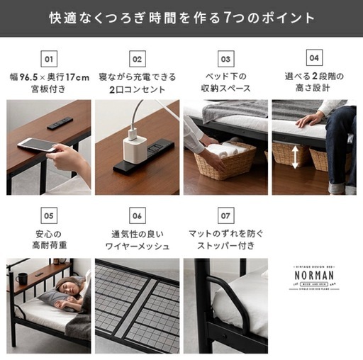 ダブルベッド　ほぼほぼ未使用　組立品
