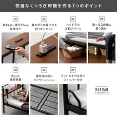 ダブルベッド　ほぼほぼ未使用　組立品の画像