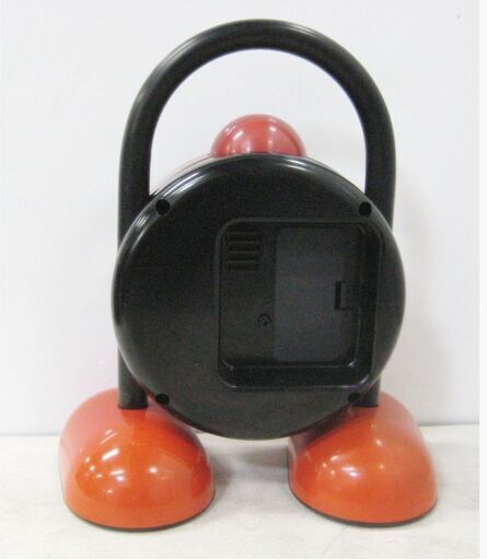 レトロ　かわいい　HOUSYO 目覚まし時計 置時計 ブラック × レッド ポストモダン レトロ スペースエイジ ヴィンテージ 豊昇　希少 　984ZS