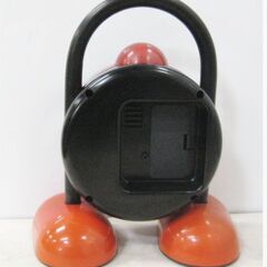 レトロ　かわいい　HOUSYO 目覚まし時計 置時計 ブラック × レッド ポストモダン レトロ スペースエイジ ヴィンテージ 豊昇　希少 　984ZSの画像