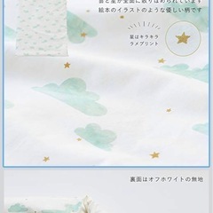 【5点セット】サンデシカ　ベビーお昼寝布団 雲柄 撥水バッグ付き 保育園　洗濯可の画像