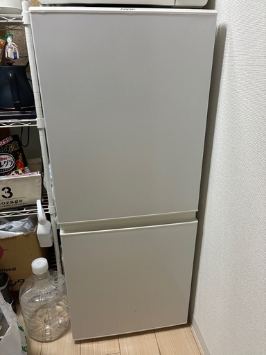 2022年製AQUA ノンフロン冷凍冷蔵庫 AQR-13E8(W) (北川雄大) 浜松の