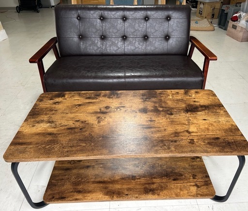 テーブル&2人掛けソファセット (ハイジ) てだこ浦西のテーブル