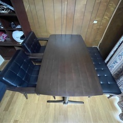(No-11) ダイニングテーブルセット　4点の画像