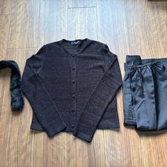 COMME CA DU MODE BLANC D'OEUF（コムサ・デ・モード ブロンドフ）　ワンピース　ボレロ　ファー　ペチコート付きの画像