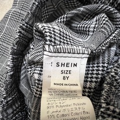 【中古】チェック柄 ワイドパンツ 120の画像