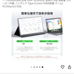 美品4Kモバイルモニターの画像