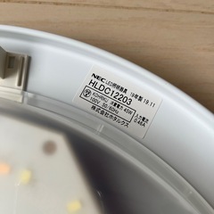 NEC HLDC 12203 LEDシーリングライトの画像