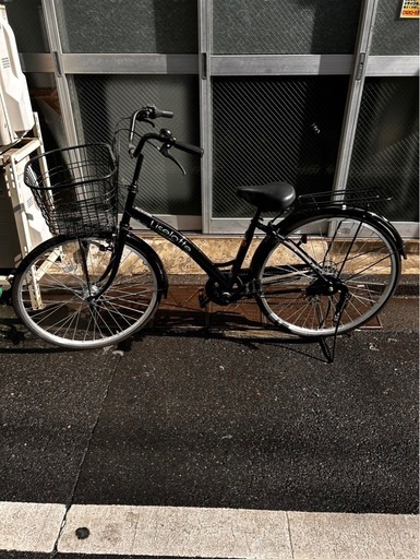 カゴ付き自転車　シティサイクル　26インチ　ママチャリ　変速ギア付き