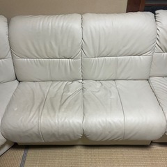 ソファ 白色 大きい 収納付き の画像