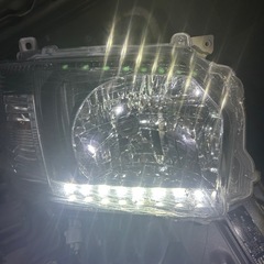 ハイエース　インナーブラック　ハロゲン用ヘッドライト　4型以降の画像