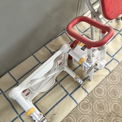 折り畳みシャワーベンチ　浴槽台　浴槽手すり安寿　3点セットの画像
