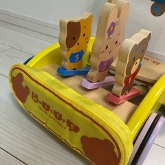 手押し車　木製　の画像