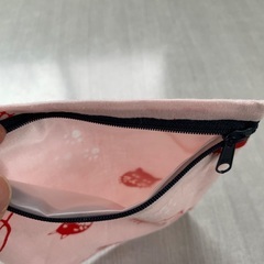 猫ピンクポーチ（未使用）の画像