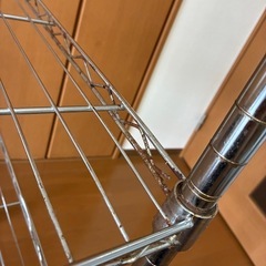 メタルラック　テーブルトップ付きの画像