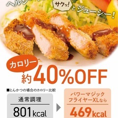 【お話中】ノンオイルエアフライヤー  揚げ物を低カロリーにの画像